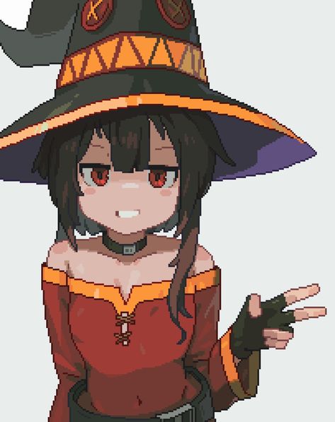 kucd on Twitter: "#pixelart https://t.co/6UN82Jrbid" / Twitter Pixel Art Characters Anime, Art Pfps, How To Pixel Art, Konosuba Wallpaper, Anime Pixel, Piskel Art, Pixel Characters, Pixel Art Tutorial, Arte 8 Bits