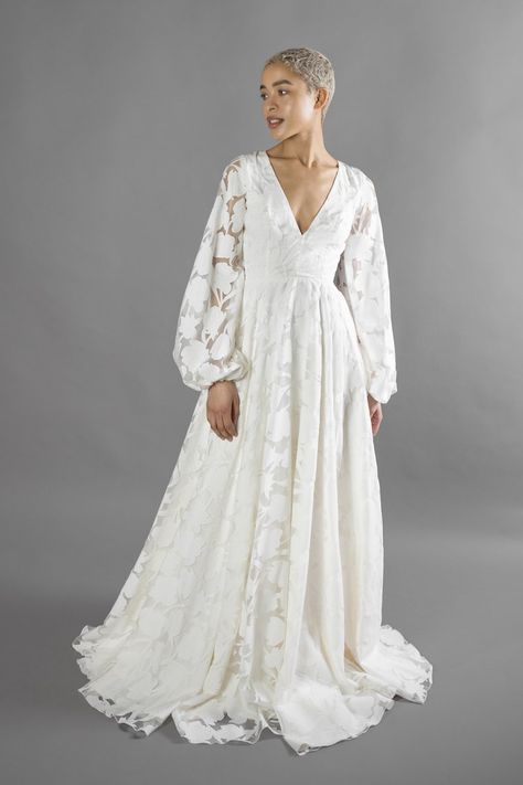 DRESSES - E&W Couture Bridal Dress Plus Size, British Wedding Dresses, Lace Long Sleeve Wedding Dress, Sustainable Wedding Dress, Pump Up The Volume, Utah Wedding Dress, Thrift Inspo, Long Sleeve Wedding Dress, Organza Wedding Dress