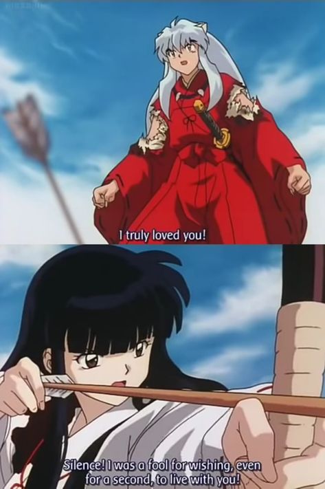 Inuyasha and Kikyo 😢 Inuyasha Quotes, Inuyasha Kikyo, Inuyasha And Kikyo, Kagome And Inuyasha, I Love Anime, Anime Quotes, Inuyasha, All Anime, Naruto Uzumaki