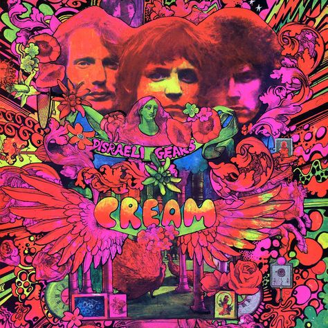 15 Trippiest Album Covers, From Pink Floyd to OutKast | Billboard Disraeli Gears, Martin Sharp, Rock Album Cover, Sunshine Of Your Love, Greatest Album Covers, Led Zeppelin Ii, Jack Bruce, Rock Album Covers, Rock & Roll