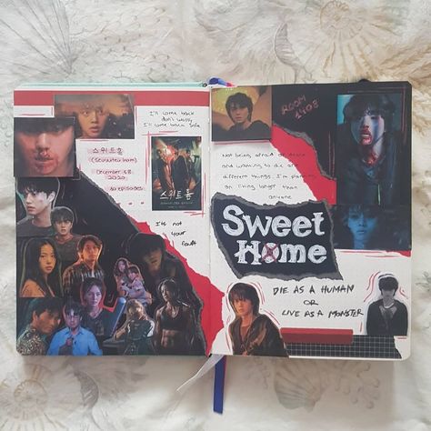 Journal Ideas Photo, Kdrama Journal Aesthetic, Kdrama Journal Ideas, Photo Journal Ideas, Kdrama Ideas, Kdrama Scrapbook, Kdrama Pictures, Folder Decorado, Kdrama Journal