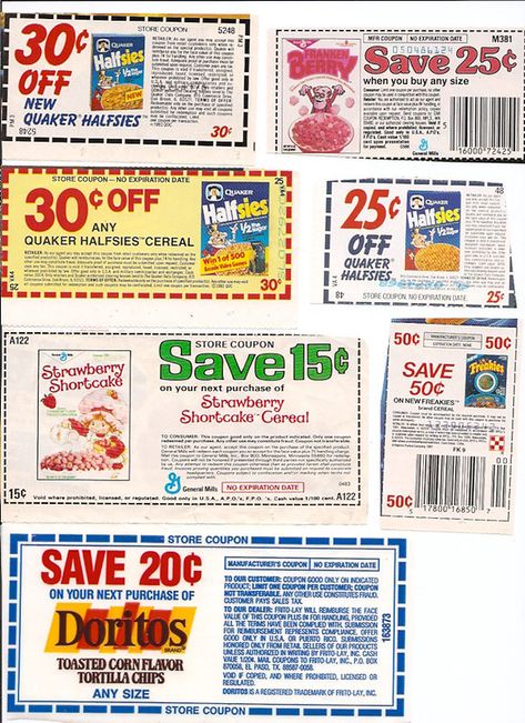 Old 1980's Cereal Box Coupons Doritos | Frankenberry, Freaki… | Flickr Vintage Coupon Design, Couponing Aesthetic, Coupon Aesthetic, Ticket Aesthetic, Web Slider, Vintage Ticket, Vintage Packaging, Coupon Design, Food Coupon