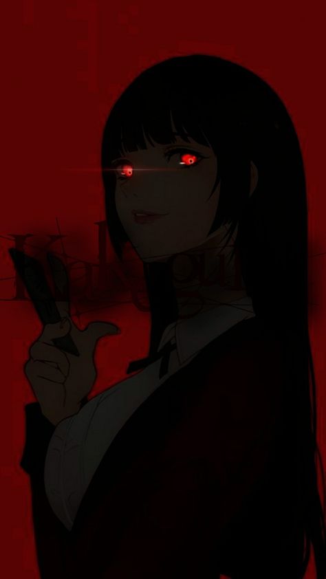 Yumeko Yumeko Jabami Red Eyes, Kakeguri Wallpapers, Yumeko Jabami Aesthetic, Yumeko Pfp, Yumeko Jabami Wallpaper, Yumeko Wallpaper, Kakegurui Wallpaper, Kakegurui Yumeko, Gambling School