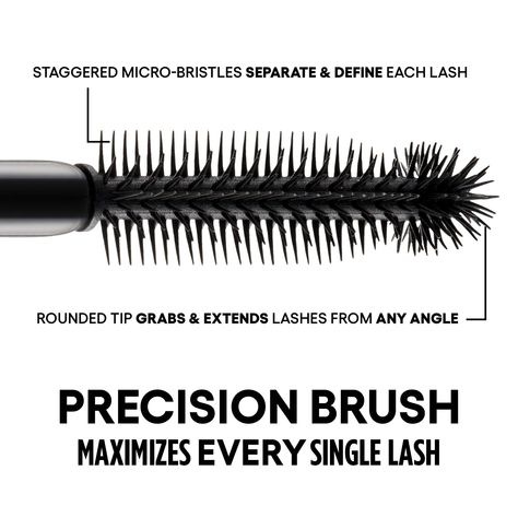 Created to maximize every single lash, the precision brush grabs and separates lashes at the root, adding length, lift, and definition without the clumps. The ultra-lightweight, vegan formula keeps lashes lifted and soft while deep-black, clean pigments stay put on lashes—no flaking or smudging. Eyes Lips Face, Stop Staring, How To Apply Mascara, Waterproof Eyeliner, Lash Lift, Gwen Stefani, Deep Black, Sephora, Beauty Hacks