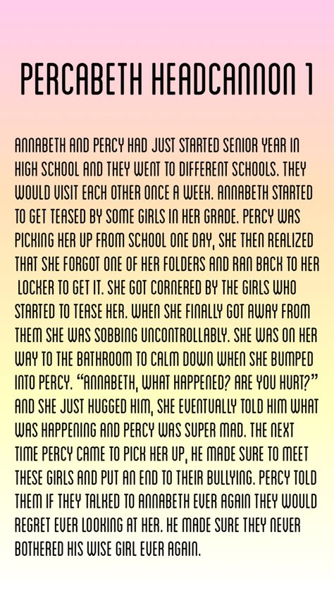 Percy Jackson Headcannons School Percabeth, Percy Jackson Head Canon School, Percy Jackson Headcannons High School, Percabeth Headcannons, Percy Jackson Headcannons, Pjo Headcannons, Panda Pillow, Percy Jackson Ships, Percy Jackson Head Canon