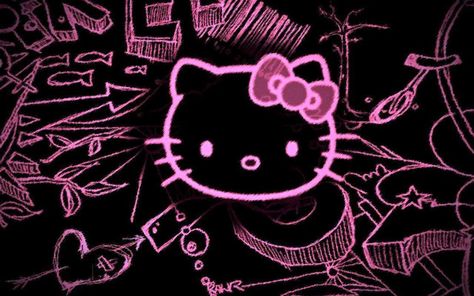 Pc Background Hello Kitty, Hello Kitty Pc Wallpaper Aesthetic, Emo Hello Kitty Wallpaper, Emo Desktop Wallpaper, Hello Kitty Pc Wallpaper, Pink Emo Wallpaper, Ps4 Pfp, Dress Leggings Outfit, Wallpaper Iphone 4s