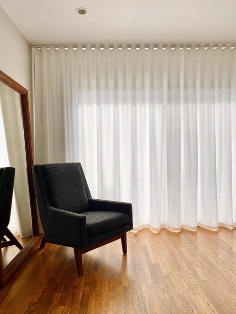 Ripple Fold Drapes, Loft Curtains, Ripplefold Curtains, Ripplefold Draperies, Extra Long Curtains, French Pleat, Curtains And Draperies, Plain Curtains, Exterior Furniture