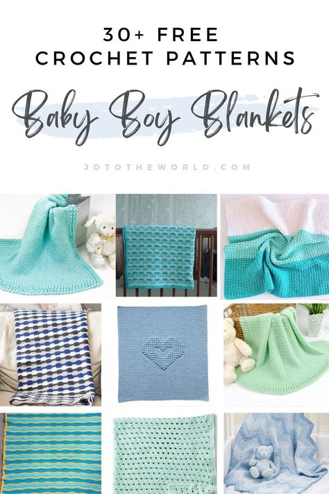 In this comprehensive blog post dedicated to "Crochet Baby Blankets for Boys," you'll discover a vast collection of 30+ free patterns to inspire your creative journey, helping you craft adorable and warm blankets for the special little guys in your life. Crochet Baby Blanket Free Pattern Boy, Easy Crochet Blankets, Boy Crochet Blanket, Crochet Patterns Free Baby Boy, Baby Blankets For Boys, Crochet Baby Blanket Sizes, Crochet Baby Cardigan Free Pattern, Crochet Blanket Boy