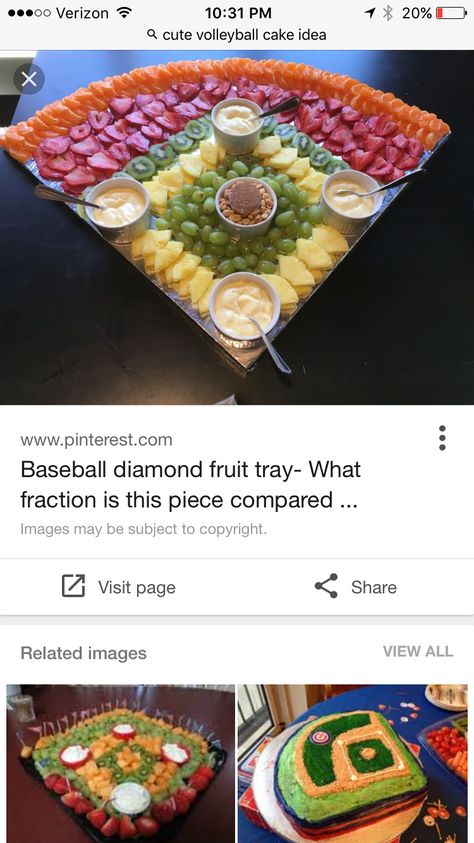 Baseball Diamond Fruit Tray, Baseball Fruit Tray, Ace Birthday, Baseball Food, Baseball Snacks, Activities Director, Baseball Theme Birthday, 9 Birthday, Sugar Free Baking