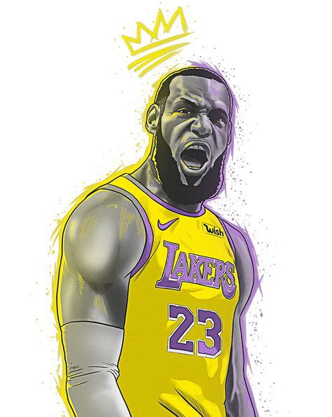 Lebron James Cartoon, King Lebron, Nba Basketball Art, I Love Basketball, Nba Art, Nba Wallpapers, Nba Championships, Basketball Wallpaper, Basketball Art