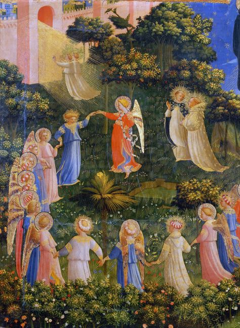 The Last Judgement, Heaven Painting, The Last Judgment, Fra Angelico, Medieval Paintings, Art Sacre, Historical Painting, Heaven And Hell, Catholic Art