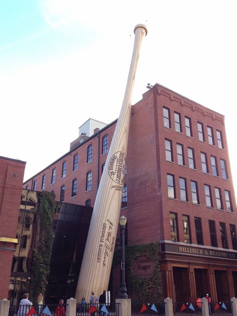 The Louisville Slugger Museum and Factory in KY. There's a replica of Babe Ruth's Slugger from the 1920s on the walk outside. Great material for writing my chapter book bio, Who Was Babe Ruth? http://www.joanholub.com Things To Do In Kentucky, The David Statue, Kentucky Attractions, Louisville Slugger Museum, Kentucky Horse Park, Mammoth Cave National Park, Ky Derby, Go Usa, Arizona Road Trip