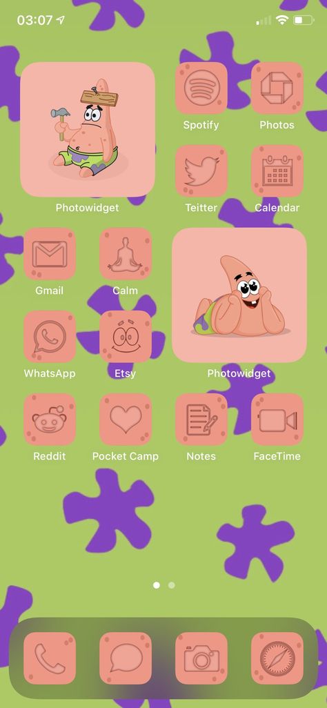 Spongebob Phone Theme, Spongebob Icons For Apps, Spongebob Bullet Journal, Spongebob Homescreen, Spongebob App Icons, Spongebob Widget, Unlock Screen, Iphone Layouts, Home Screen Ideas