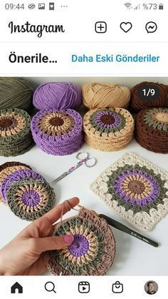 Very easy to make Knitting For Beginners Blanket, Granny Square Crochet Patterns Free, Knitting For Beginners Patterns, Crochet Blocks, Haken Baby, Crochet Square Patterns, Square Crochet, Granny Square Crochet Pattern, Crochet Square