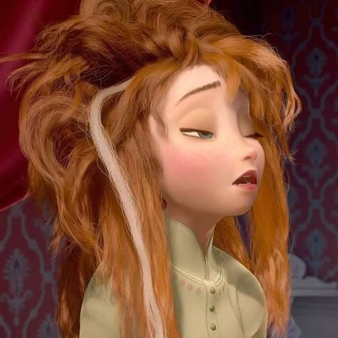 Morning Hair Funny, Samantha Torres, Marsha And The Bear, Morning Hair, Vanellope Von Schweetz, Disney Icons, Creative Profile Picture, Disney Princess Pictures, Anna Frozen