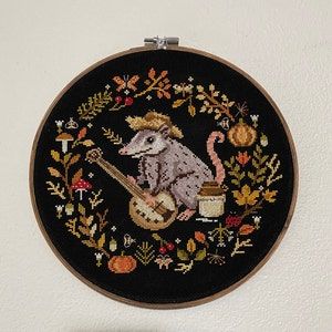 Black Aida Cross Stitch, Witchy Cross Stitch Patterns, Cool Cross Stitch, Black Cross Stitch, Unique Cross Stitch, Owl Cross Stitch, Rabbit Colors, Stitch Witchery, Beautiful Cross Stitch