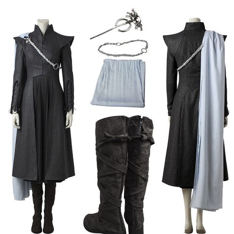 Hot Cake Game of Thrones Season 7 Cosplay Daenerys Targaryen Costume Customized in Clothing, Shoes & Accessories, Costumes, Reenactment, Theater, Costumes | eBay Daenerys Inspired Outfit, Game Of Thrones Clothes, Daenerys Outfits, Targaryen Clothes, Daenerys Targaryen Outfits, Targaryen Costume, Daenerys Targaryen Costume, Daenerys Targaryen Cosplay, Black Lace Leggings