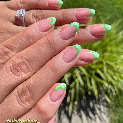 Squiggly French Tip, Squiggly French Tip Nails, Island Nails, Tip Nails, French Tips, French Tip Nails, Long Island, Nail Tips, Nails