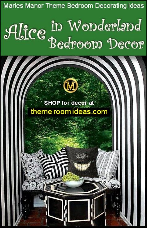 Alice And Wonderland Bedroom, Alice In Wonderland Room Ideas, Bedroom Playroom Ideas, Alice In Wonderland Bedroom Ideas, Alice In Wonderland Interior Design, Garden Bedroom Ideas, Alice In Wonderland Party Decorations, Wonderland Bedroom, Alice In Wonderland Printables