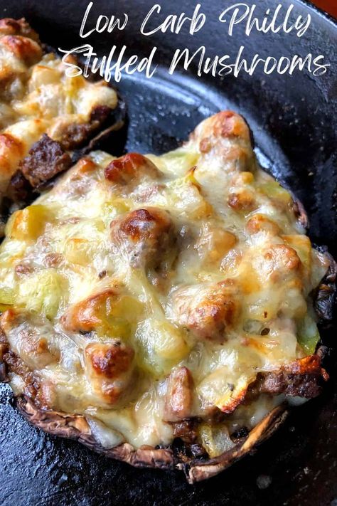 Low Carb Cheesesteak, Holidays Appetizers, Mushroom Meals, Emily Bites, Mushrooms Stuffed, Mushroom Guide, The Egg Diet, Low Carb Marinara, Egg Diet Plan