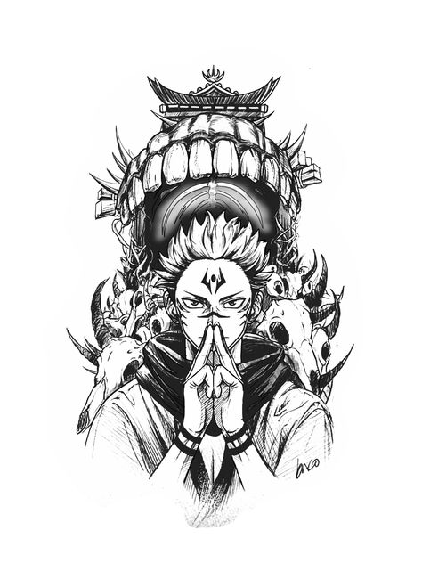 Sakuna Jujutsu Kaisen Tattoos, Sakuna Jujutsu Tattoo, Giyuu Tomioka Tattoo, Sukuna Tattoo Design, Gojo Satoru Tattoo Ideas, Bankai Tattoo, Sukuna Tattoo Ideas, Sukuna Tattoos, Jjk Tattoo Ideas