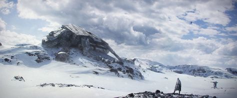 Star Wars Hoth, Star Wars Planets, At At Walker, Forgotten Realms, Star Wars Wallpaper, Star Wars Images, Star Wars Fan Art, Matte Painting, Environment Design