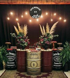 Diy Rustic Bar, Rustic Bar Ideas, Diy Wedding Bar, Havana Nights Party, Idee Babyshower, Cha Bar, Tafel Decor, Rustic Bar, Havana Nights