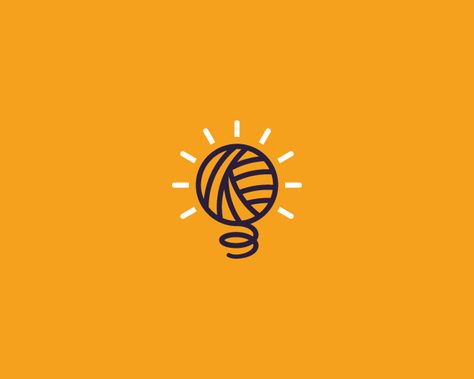 Logopond - Logo, Brand & Identity Inspiration Lightbulb Logo, Idea Lightbulb, Light Bulb Logo, Pictogram Design, Clothing Logo Design, Digital Painting Techniques, Identity Inspiration, Ball Of Yarn, Logo Brand Identity