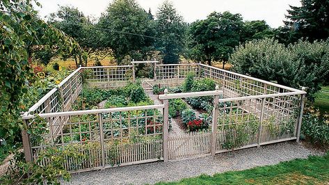 Deer Resistant Garden, Fenced Vegetable Garden, Vegetable Garden Planner, Diy Garden Fence, Deer Fence, Vegetable Garden Raised Beds, Backyard Vegetable Gardens, Organic Vegetable Garden, Garden Wallpaper