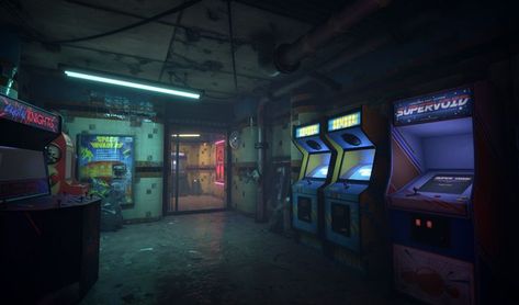 Underground Passage, Cinematic Scene, D20 Modern, Graffiti Drawings, Fun Lighting, Arcade Room, Back Alley, 3d Scene, One Piece Series