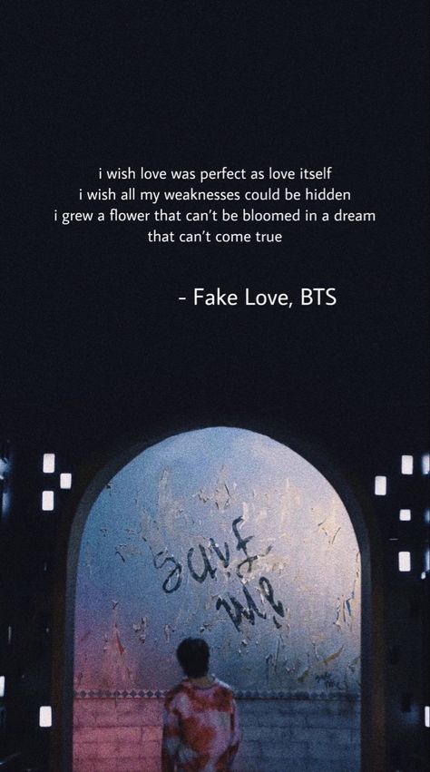 Korean Song Lyrics Quotes, Kpop Meaningful Lyrics, Bts Lyrics Caption, Bts Meaningful Lyrics Quotes, Bts Song Lyrics Quotes, Ot7 Quotes, Fake Love Lyrics, Bts Song Lyrics Quotes Aesthetic, Lyrics Quotes Aesthetic