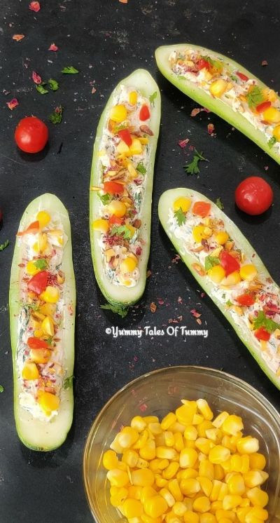 Cucumber Boats Recipes, Cooking Without Fire Competition, No Fire Cooking Recipes, Food Without Fire, Veg Fried Rice Recipe, Easy Corn Salsa, Cucumber Boats, Cooked Cucumber, Cooking Competition