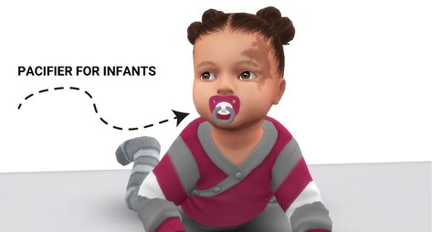 LULU - infant pacifier - The Sims 4 Create a Sim - CurseForge Toddler Pacifier, Infant Pacifier, Sims 4 Family, Sims 4 Children, Tumblr Sims 4, Sims 4 Teen, Toddler Accessories, Sims 4 Collections, Sims 4 Cas