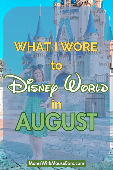 Traveling to Disney during summer time? Know exactly what to wear and what to pack for Disney World during the summer months of June, July, and August. From comfortable clothes that will keep you cool in the Florida heat, to outfits perfect for enjoying the parks, I've got you covered! Disney World in June | Disney World in July | Disney World in August | What should I wear to Disney World in July? | Theme Park Summer | Disney World Weather | Disney World outfits, Disney World tips and tricks Disney In August, Theme Park Outfits Summer, Theme Park Outfit Summer, Disney Outfits Summer, What To Pack For Disney, Pack For Disney World, Walt Disney World Outfits, Disney Moms, Wear To Disney World