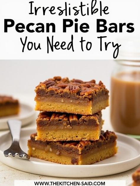 The Kitchens Aid Recipe - Irresistible Homemade Pecan Pie Bars for Every Occasion Classic Fall Desserts, Pecan Pie Bars Recipe, Homemade Pecan Pie, Pie Bars Recipe, Pecan Filling, Christmas Main Dishes, Christmas Salad Recipes, Pie Bar Recipes, Breakfast Appetizers