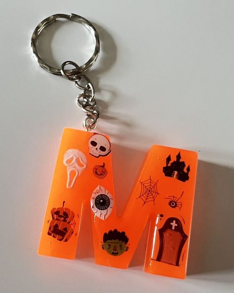 Resin Halloween Letter Keyring | eBay Halloween Resin Keychain, Halloween Resin Crafts, Halloween Resin, Halloween Letters, Resin Ideas, Diy Resin Crafts, Diy Resin, Resin Diy, Fall Crafts