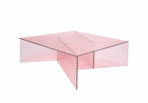 Pink Glass Coffee Table, Square Glass Coffee Table, Big Coffee Table, Big Coffee, Glass Side Tables, Coffee And Cocktail Tables, Coffee Table Vintage, Natural Wood Finish, Post Modern