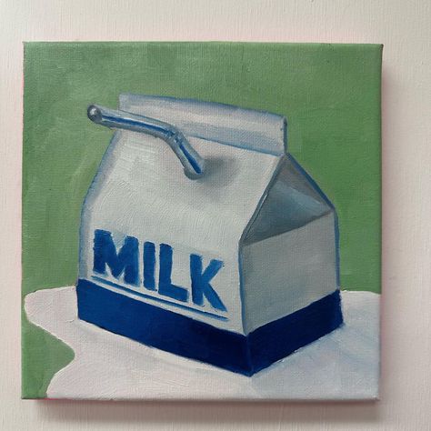 Jordie | Objectober Day 10: Milk Carton 🥛🥛🥛 Made it to day 10! Title options for this one are: Something’s Missing Or Don’t Cry Lemme know your… | Instagram Missing Milk Carton Drawing, Milk Carton Illustration, Cartoon Milk Carton, Vintage Milk Carton, Japanese Milk Carton, Milk Carton, To Day, Oil Pastel, Made It