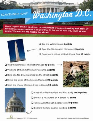 Explore our nation's capital the fun way, with a sight-seeing scavenger hunt! Take this fun sheet on your next family trip to Washington D.C. Washington Dc Scavenger Hunt, April Vacation, Washington Dc With Kids, Washington Dc Vacation, Dc Vacation, Legal Studies, Family Traveling, Visit Dc, Visiting Washington Dc