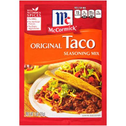 Mccormick Taco Seasoning, Gluten Free Taco Seasoning, Mild Taco Seasoning, Gluten Free Tacos, Salads Recipes For Dinner, Taco Seasoning Mix, Tacos Mexicanos, Taco Mix, Veggie Tacos