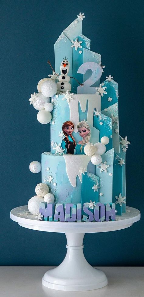 2 tier birthday cake, birthday cake for 2nd birthday , birthday cake, frozen birthday cake, birthday cake ideas, cartoon birthday cake, birthday cakes