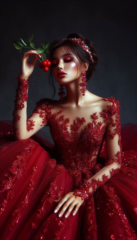 Wedding Red Dress, Party Wear Gowns, Red Wedding Dress, Gowns Dresses Elegant, Party Mode, Red Wedding Dresses, Black Prom Dress, Christmas Style, Fantasy Dress