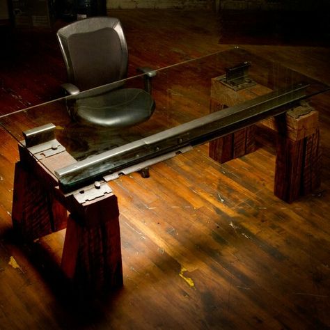 Transitional Living Room Furniture, Railroad Ties, Industrial Age, Innovation And Entrepreneurship, Vintage Industrial Furniture, Diy Holz, Mind The Gap, Metal Projects, Steel Furniture