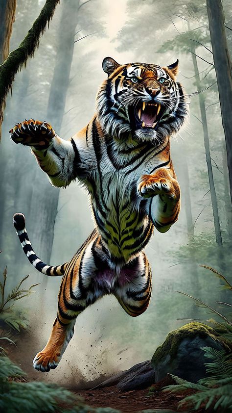 Jungle Iphone Wallpaper, Photo To Cartoon Photoshop, Big Cat Species, Iphone Wallpaper Hd, Tiger Artwork, Qhd Wallpaper, Tiger Pictures, Big Cats Art, Tiger King