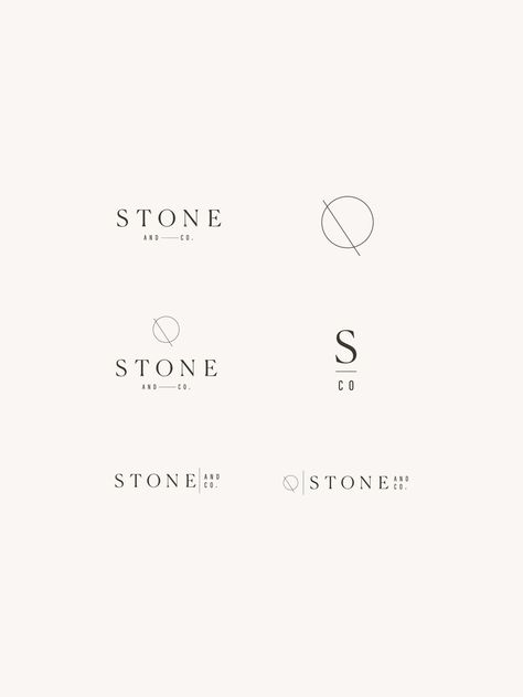 And Co Logo, Logotype Design Typography, Stone Logo Design, Minimalistic Branding, Laid Back Luxury, Typographie Logo, Clean Typography, Stone Logo, Logo Elements