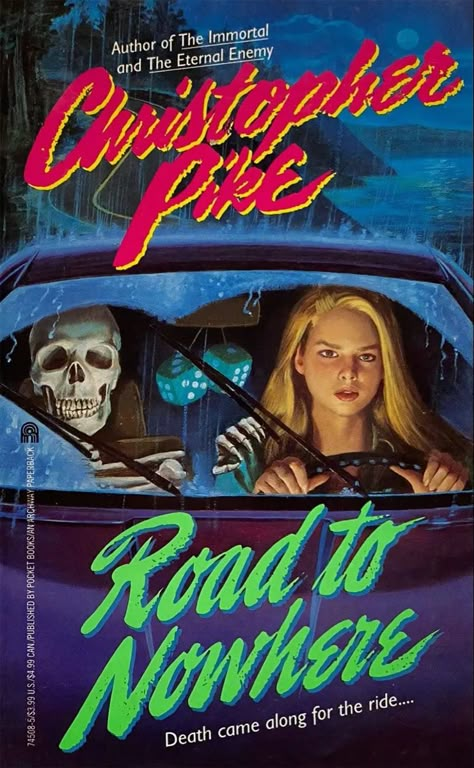 Christopher Pike, Pulp Horror, Horror Book Covers, Road To Nowhere, Scary Books, 80s Horror, I Love Cinema, Horror Novel, Fear Street