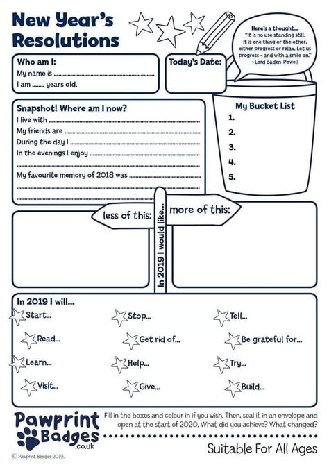 New Years Resolutions Template, New Years Activities, First Day Of School Activities, Ela Teacher, New Year's Resolution, Middle School English, New Year's Resolutions, Fun Worksheets, English Activities