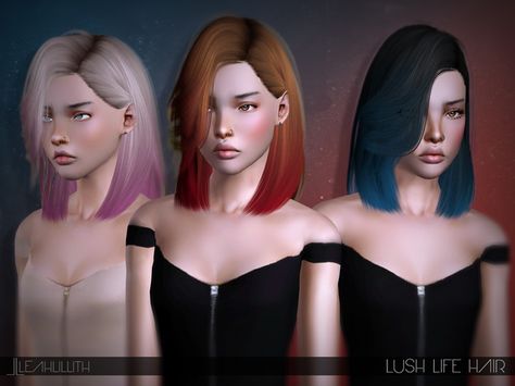 Leah Lillith's LeahLillith Lush Life Hair Leah Lillith, Sims 4 Black Hair, Cc Hair, Sims Packs, Sims 4 Cc Shoes, Download Hair, Sims Ideas, Barbie Model, Sims 4 Collections