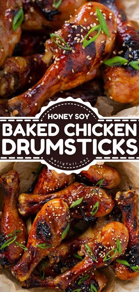 Chicken Leg Recipes Oven, Honey Soy Sauce Chicken, Honey Soy Baked Chicken, Chicken Drumstick Recipes Oven, Honey Soy Chicken Drumsticks, Easy Chicken Drumstick Recipes, Oven Baked Chicken Drumsticks, Drumstick Recipes Oven, Chicken Recipe For Dinner