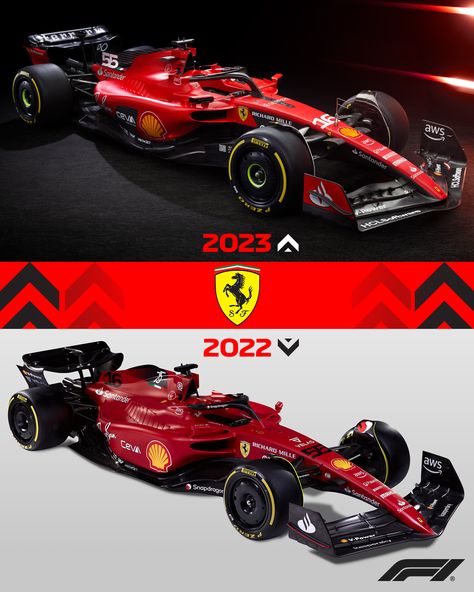 Formula 1 on Twitter: "The Prancing Horse have unveiled the #SF23 🤩 But, how does it compare to 2022's F1-75? 🔎👀 #F1 @ScuderiaFerrari https://t.co/gdGC4zbCEH" / Twitter Ferrari 2023, Ferrari F1 75, F1 75, Formula Car, F1 2023, Prancing Horse, F1 Ferrari, Ferrari F1, Richard Mille